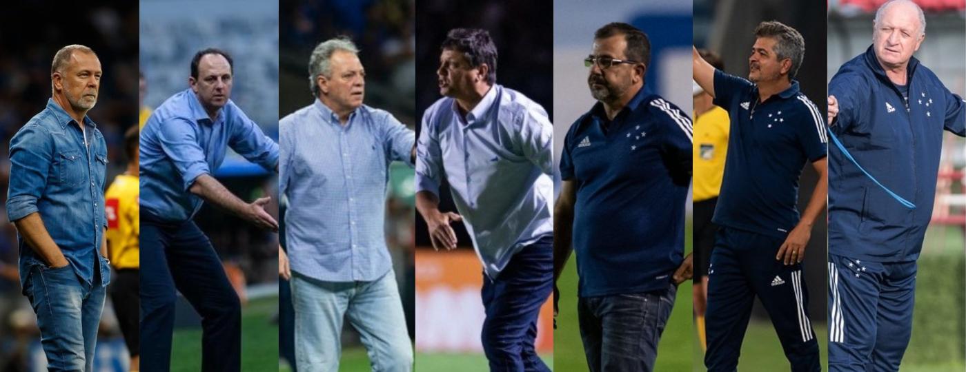 Depois de Mano, passaram pelo Cruzeiro Ceni, Abel, Adilson, Enderson, Ney Franco e Felipão - Cruzeiro/Divulgação