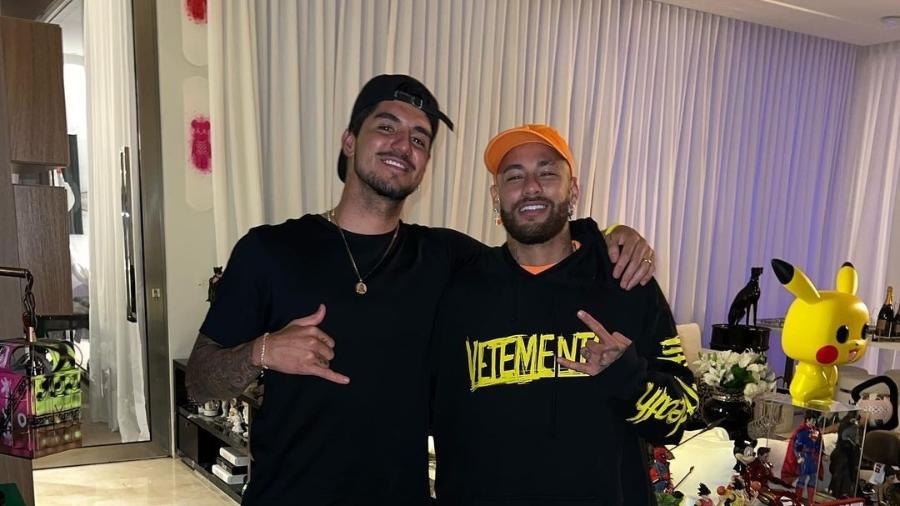 Neymar posta encontro com Gabriel Medina após vitória do Brasil contra a Colômbia - Instagram