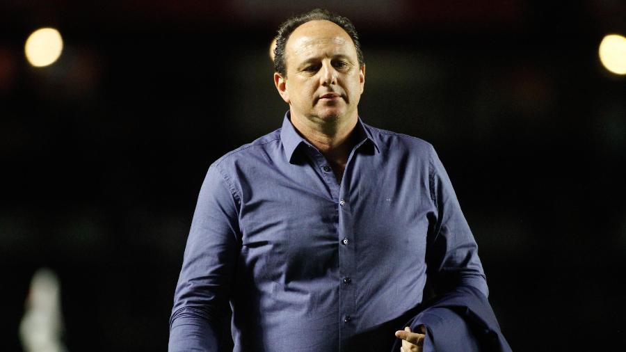 Rogério Ceni, técnico do São Paulo, em jogo contra o Inter pelo Brasileirão - FLAVIO CORVELLO/FUTURA PRESS/ESTADÃO CONTEÚDO