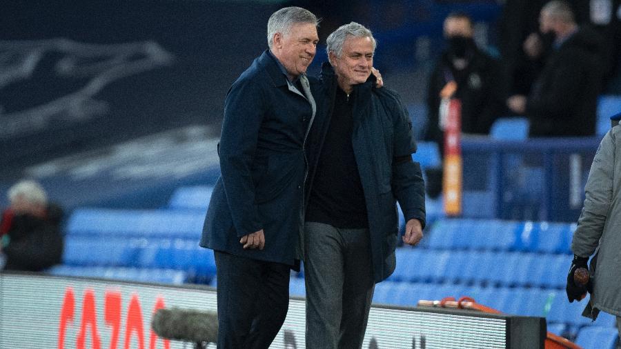 Carlo Ancelotti e José Mourinho somam títulos no Real Madrid 