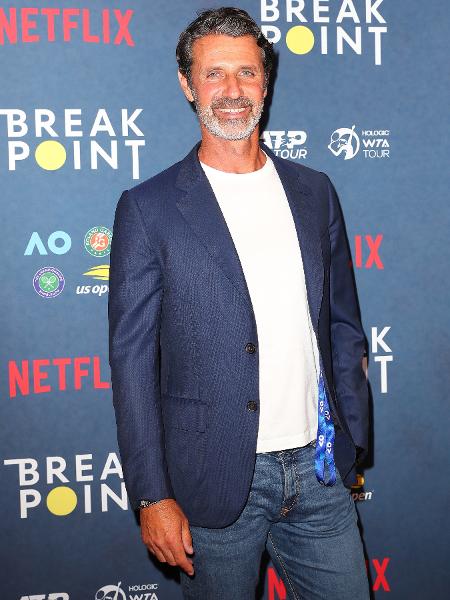 Técnico francês Patrick Mouratoglou no lançamento da série Break Point, da Netflix, em 2023