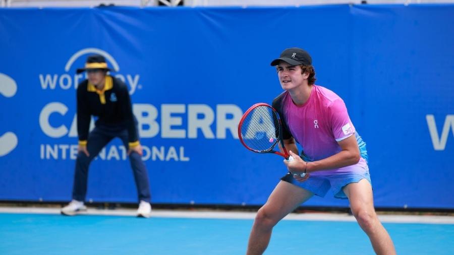 João Fonseca no Challenger 125 de Camberra, na Austrália