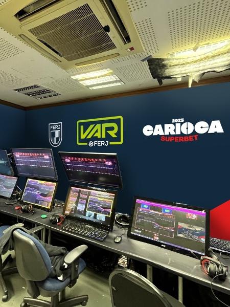 Cabine do VAR do Carioca 2025