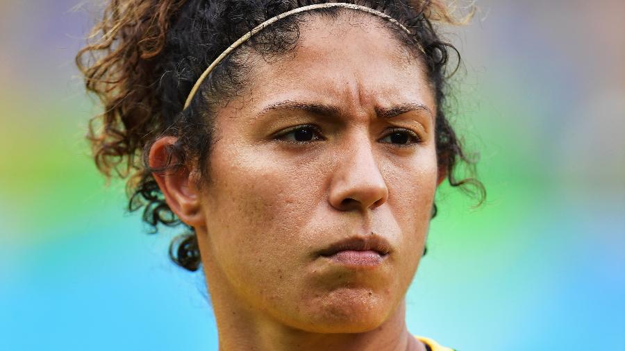 Cristiane com a camisa da seleção brasileira em 2016 - Stuart Franklin/FIFA via Getty Images