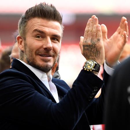 David Beckham, ex-jogador, acompanha jogo do Salford City - Tony O"Brien/Action Images via Reuters