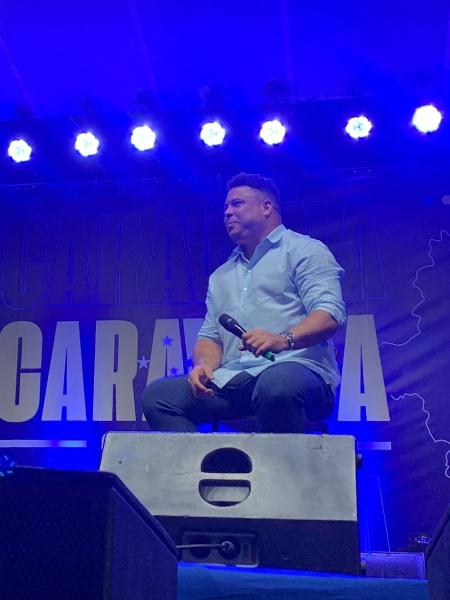 Ronaldo durante evento do Cruzeiro, em Conselheiro Lafaiete, no interior de Minas Gerais - Lohanna Lima/UOL ESPORTE