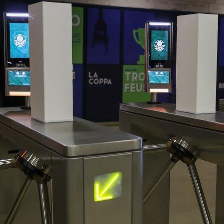 Sistema de biometria facial adotado nas catracas do Allianz Parque