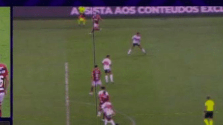 Lance analisado pelo VAR em Flamengo 1 x 1 São Paulo