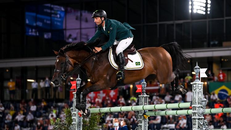 Yuri Mansur, do Brasil, nos Jogos Olímpicos de Tóquio 2020