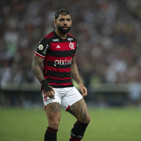 Gabigol durante clássico entre Flamengo e Vasco