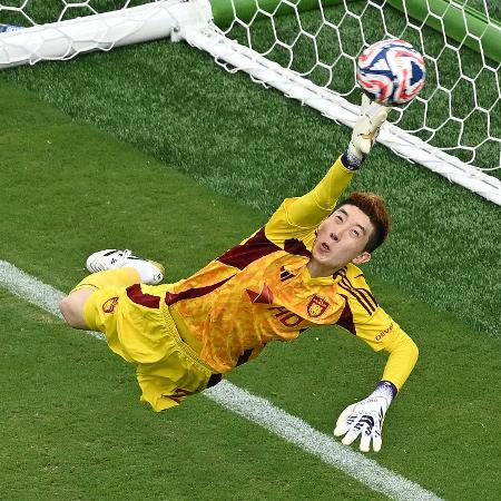 Jo Hyeon-woo, goleiro do Ulsan HD, em confronto contra o Borussia Dortmund, no Mundial de Clubes Jo Hyeon-woo, goleiro do Ulsan HD, em confronto contra o Borussia Dortmund, no Mundial de Clubes