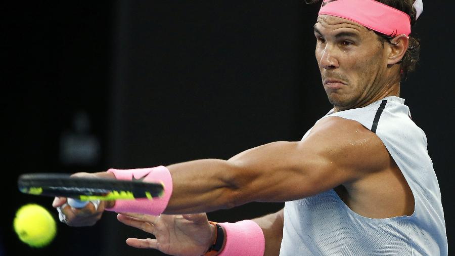 Rafael Nadal na partida contra Victor Estrella - Thomas Peter/Reuters