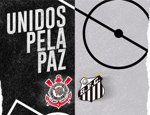 Corinthians e Santos fazem ação conjunta contra a violência no futebol - Divulgação
