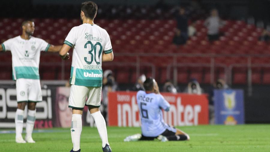 Reinaldo lamenta durante partida entre São Paulo e Goiás válida pelo Brasileirão 2019 - Heber Gomes/AGIF