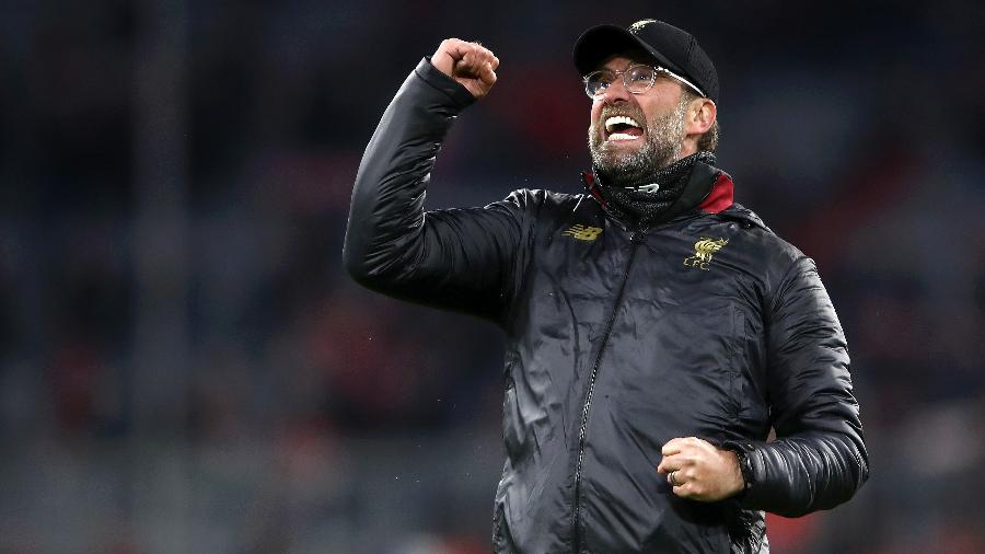 Jurgen Klopp comemora vitória do Liverpool - Alex Grimm/Bongarts/Getty Images