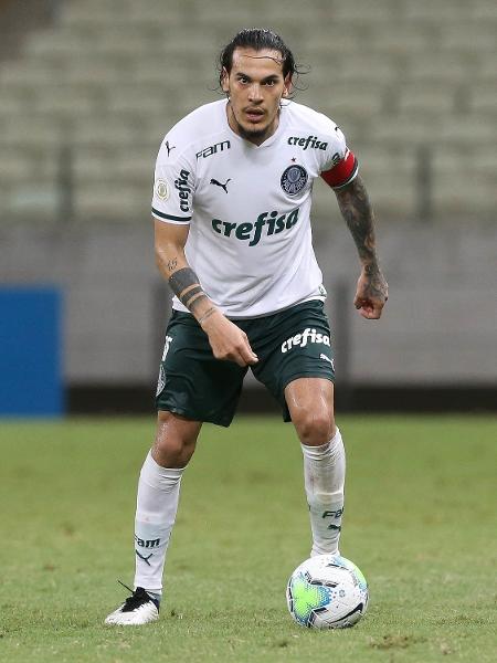 Gustavo Gómez, durante a derrota do Palmeiras para o Fortaleza - Cesar Greco