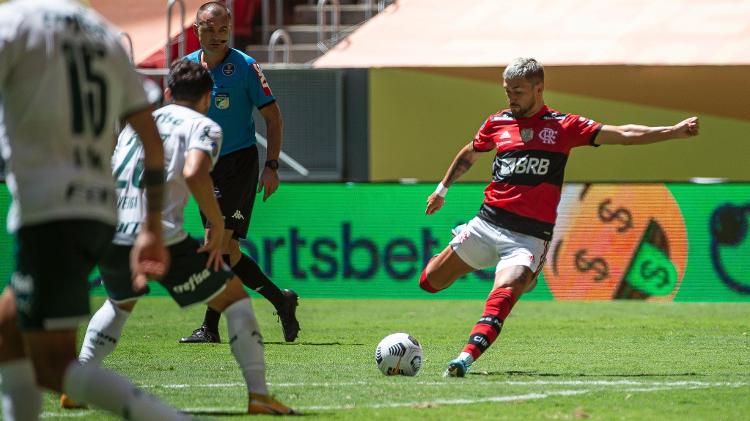 Lance do gol de Arrascaeta, do Flamengo, na Supercopa do Brasil - Alexandre Vidal / Flamengo - Alexandre Vidal / Flamengo