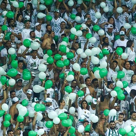 Torcida durante partida entre Palmeiras e Corinthians no estádio Arena Allianz Parque pelo campeonato Paulista 2022 - Marcello Zambrana/AGIF