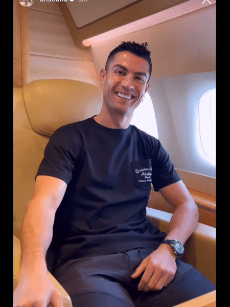 Cristiano Ronaldo viaja para a Arábia Saudita para ser apresentado pelo Al Nassr - Reprodução/Instagram