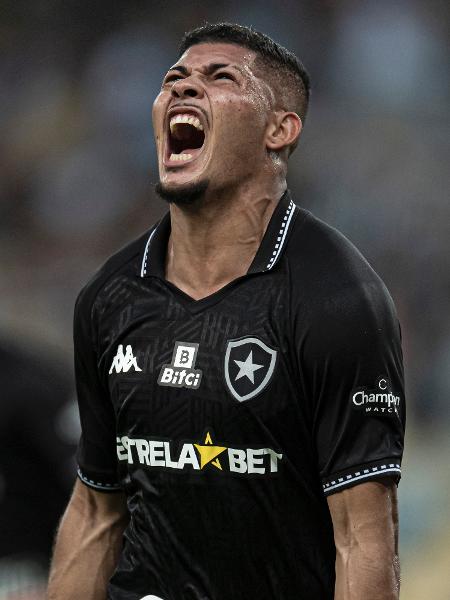 Erison comemora gol com a camisa do Botafogo - Jorge Rodrigues/AGIF