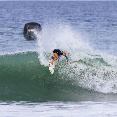 Tatiana Weston-Webb, surfista brasileira, na etapa de Saquarema no Rio de Janeiro - Daniel Smorigo/World Surf League via Getty Images