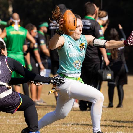 Seleção brasileira feminina ficou em 13º no Mundial de Flag Football de 2024, em sua sexta participação no torneio