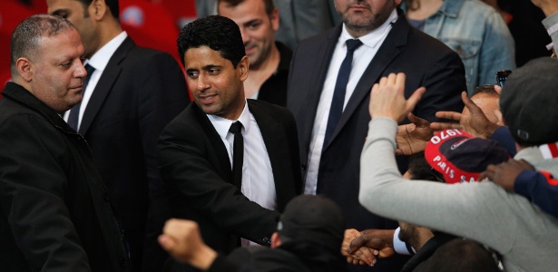Nasser A Klhelaifi, presidente do PSG - Dean Mouhtaropoulos/Getty Images