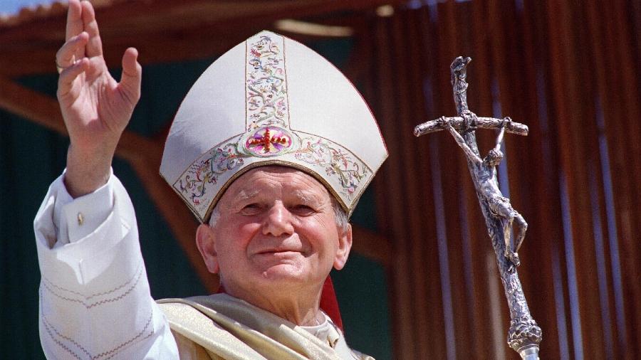 O Papa João Paulo II, morto em 2005 - AFP/Getty Images