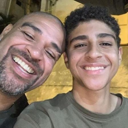 Adriano Imperador e seu filho, Adriano Carvalho - Reprodução/Instagram