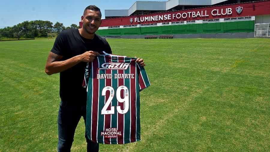 Zagueiro David Duarte foi anunciado pelo Fluminense e assinou contrato até o fim de 2025 - Mailson Santana/FFC