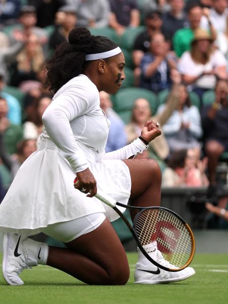 Serena Williams na primeira rodada de Wimbledon 2022 - Reuters