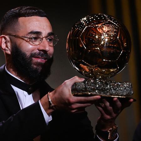 Karim Benzema, do Real Madrid, conquista Bola de Ouro 2022 - FRANCK FIFE / AFP