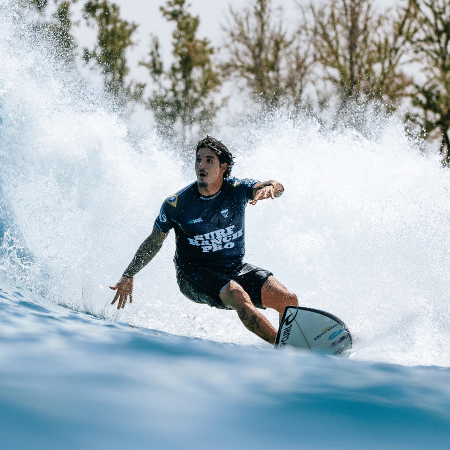 O surfista Gabriel Medina durante a etapa de Surf Ranch Pro - Aaron Hughes/WSL