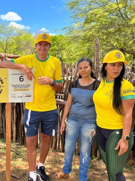 Edmilson durante visita ao projeto em Betânia, no Piauí