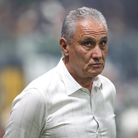 Tite, técnico do Flamengo, durante jogo contra o Atlético-MG, pelo Campeonato Brasileiro - Gilson Lobo/AGIF