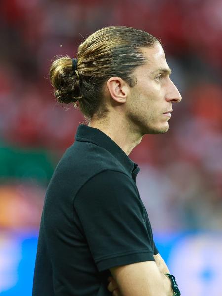 Filipe Luís durante o jogo entre Flamengo e Internacional