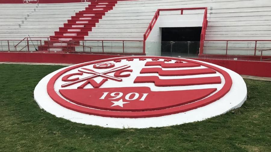 Escudo do Náutico no Estádio dos Aflitos, no Recife - divulgação