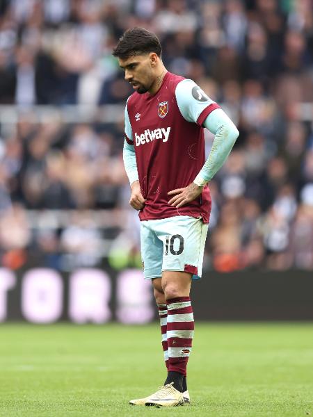Lucas Paquetá, do West Ham, durante partida contra o Newcastle pelo Campeonato Inglês