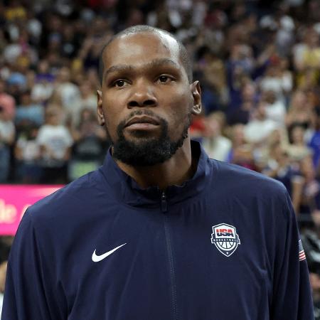 Kevin Durant, com a seleção norte-americana de basquete