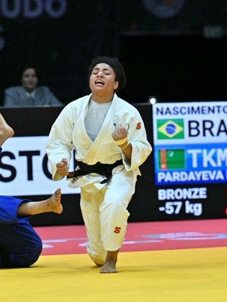 Medalha de bronze para Shirlen Nascimento - Attila KISBENEDEK / AFP