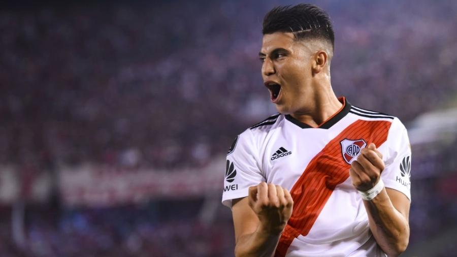 Exequiel Palacios, meia do River Plate, será reforço do Bayer Leverkusen em 2020 - Marcelo Endelli/Getty Images