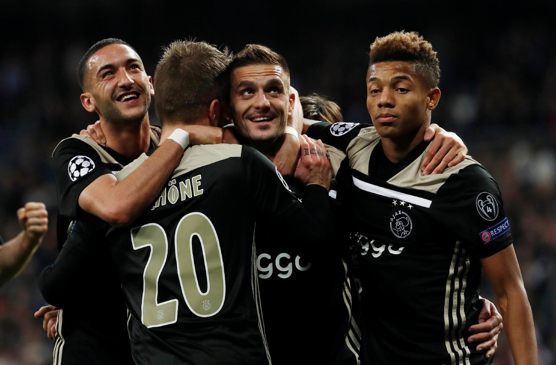 jogo do ajax na liga dos campeões