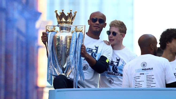 City de Kompany e De Bruyne ganhou o &uacute;ltimo Ingl&ecirc;s - Divulga&ccedil;&atilde;o/City