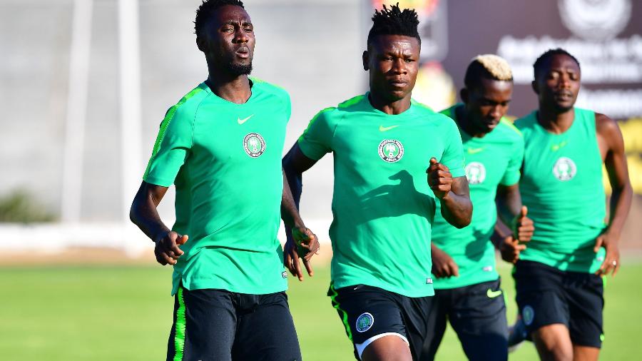 Samuel Kalu durante treino da Nigéria - GIUSEPPE CACACE/AFP