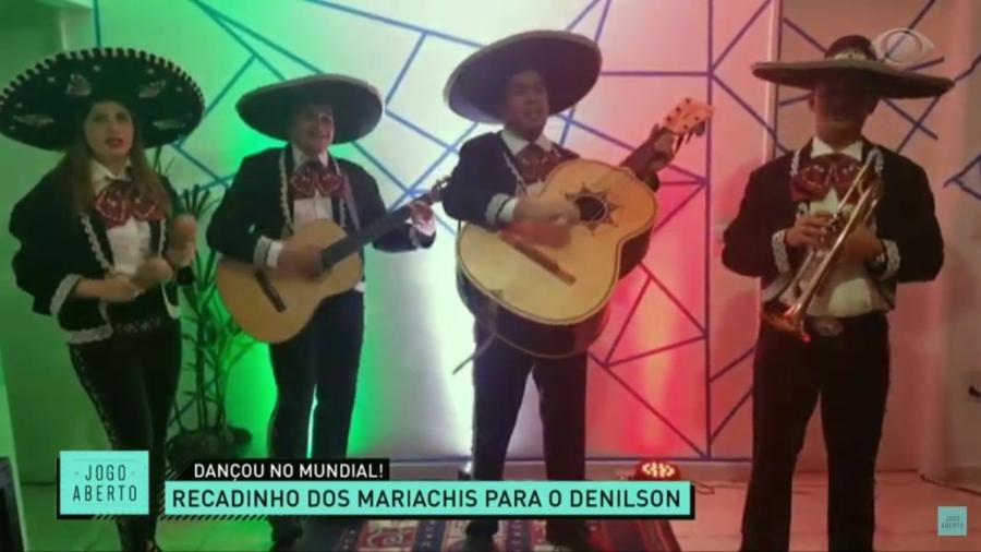 Mariachis adaptaram canção tradicional mexicana para provocar Denílson - Reprodução/TV Band