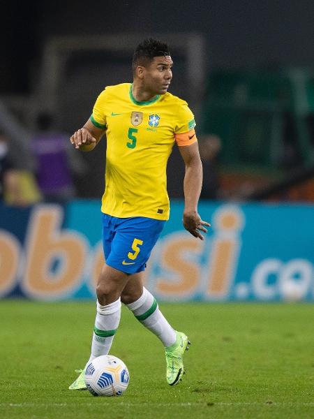 Casemiro durante jogo da seleção brasileira contra o Equador - Lucas Figueiredo/CBF