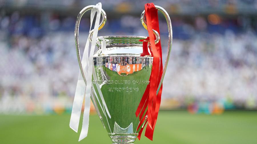 Troféu da Liga dos Campeões, antes da final entre Liverpool e Real Madrid - Nick Potts/PA Images via Getty Images