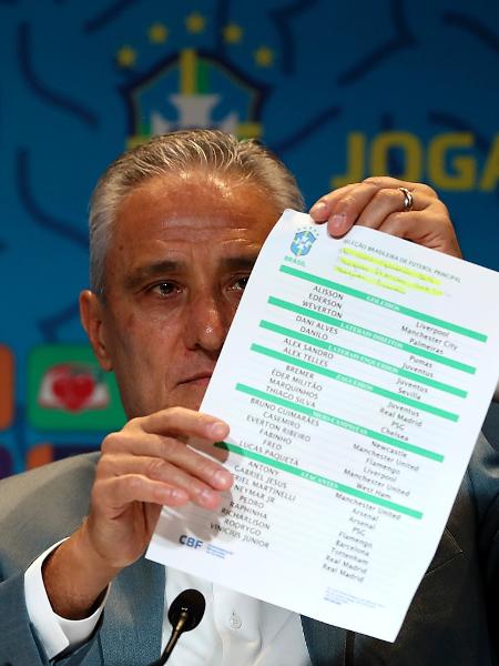 Técnico Tite convoca a seleção brasileira para a Copa do Mundo - Buda Mendes/Getty Images