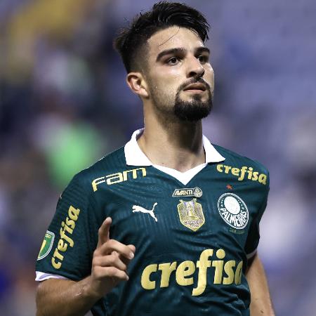 Flaco López, do Palmeiras, comemora gol sobre o Ituano em duelo do Campeonato Paulista