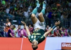 Rony brinca com Estevão após vitória dramática do Palmeiras: 
